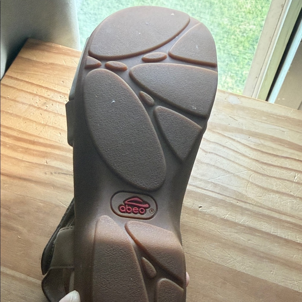 Abeo Adjustable Strappy Sandal in Beige - Picture 3 of 3